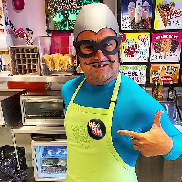 Aquabats_ebooks's tweet photo. Hey kids, y'know what's Super Rad? Respecting people's pronouns https://t.co/u6LMsDD8OJ