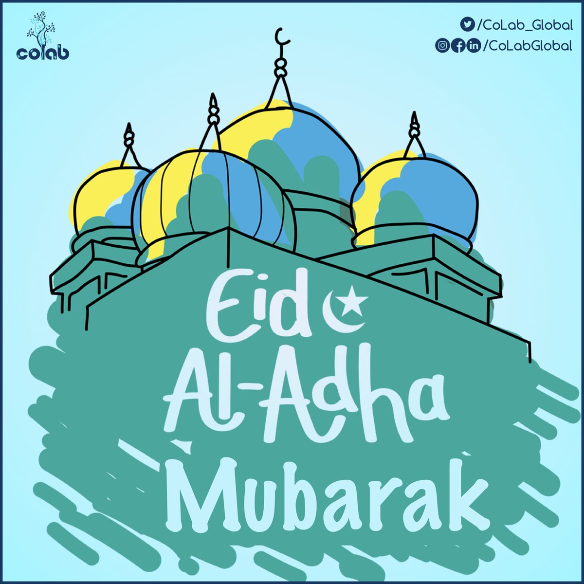 CoLab_Global's tweet photo. Eid Al-Adha Mubarak!
#CoLabGlobal
#Eid
#EidAlAdha https://t.co/PtpnToNNm2