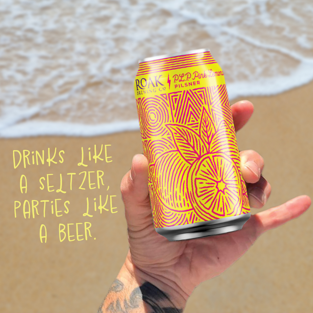 RoakBrewing's tweet photo. Grab a P.L.P., let that pinky hang out, and feel the chill vibes wash over you. 😎🤙 #GoPinkyOut #PLP #pinklemonadepilsner #pilsner #beergarten #summerhours #Marshall #craftbeer #puremichigan https://t.co/cAbMaWGFPN