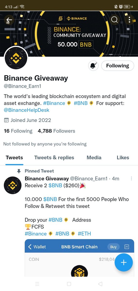 Resstee1997x's tweet photo. @Binance_Earn1 0xe0a934bb26b7670a570b8447362944c5424faa9c (ERC20) https://t.co/GKkKMVzSWu