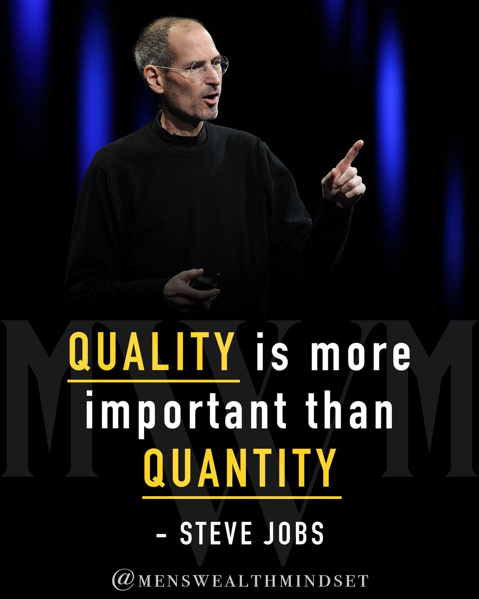 MWMindset's tweet photo. A piece of WISDOM from the LEGEND himself, STEVE JOBS.
--
FOLLOW: @menswealthmindset
#wealth #mindset #inspirationalquotes #inspiration #motivation #motivationalquotes #finance #business #financetips https://t.co/y8Txktlk47