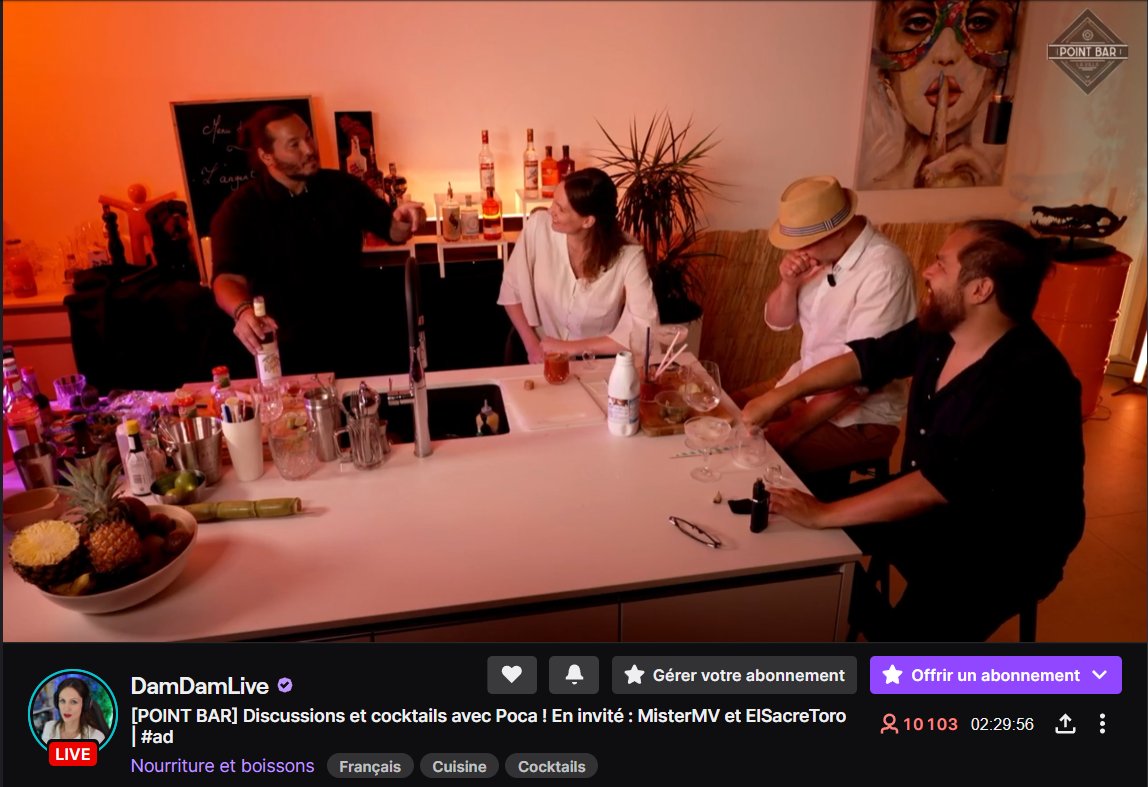 seasonsv_'s tweet photo. + de 10K viewers pour #pointbar chez @DamDamOfficial avec du bô monde, tellement le genre de soirée sur Twitch qu'on apprécie 👌 https://t.co/vUJNA9Wd9q