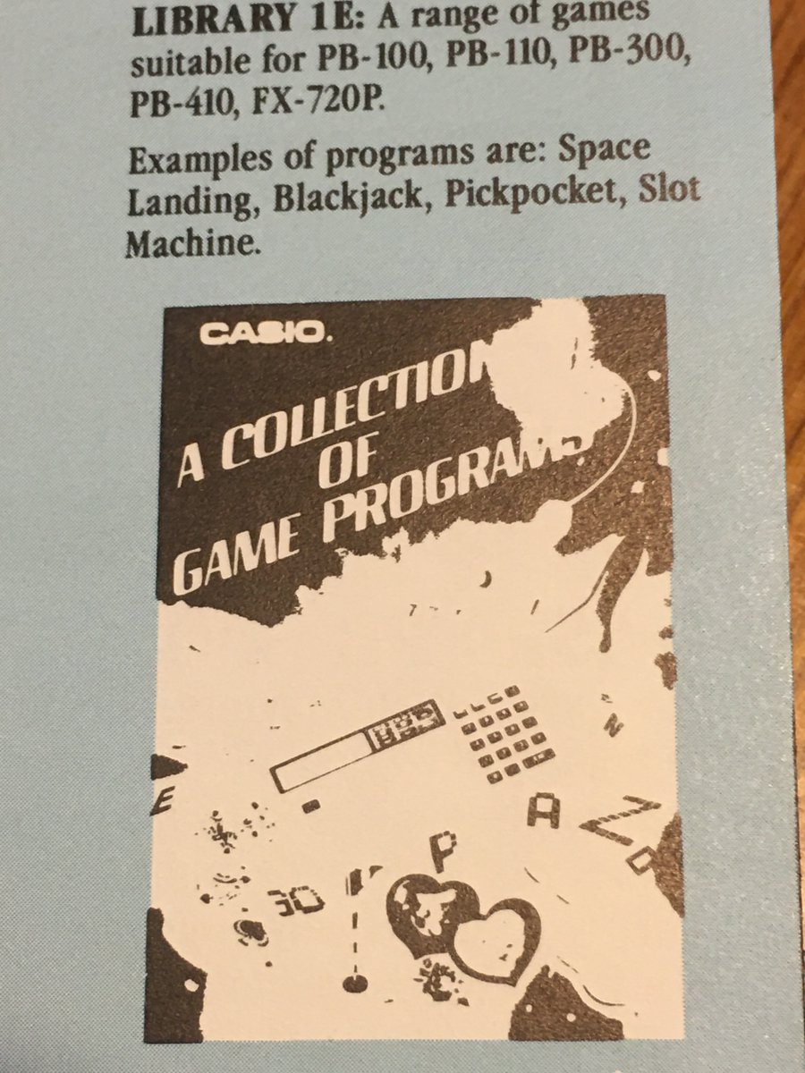 FpCasio's tweet photo. I am looking for hard to find Program Library for the #PB100 and #PB700 pocket computers. Images come from an australian leaflet. Any help would be very
appreciated ! @ObsoleteTears @occitel @CASIOJapan @monkey390220 @KawamataAkira @BillBaud @casioedu_au @Casio_USA @CasioFrance https://t.co/P1HhtQw99c