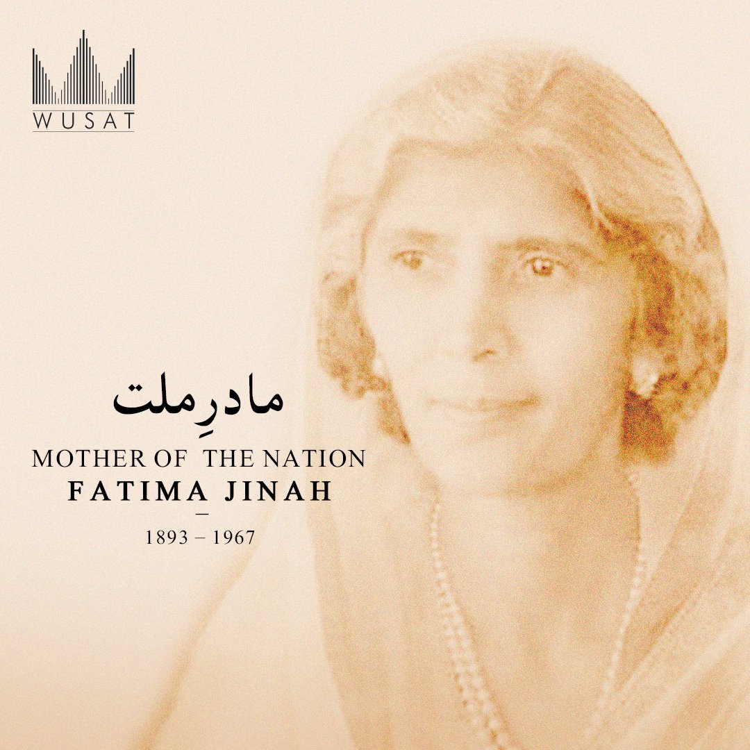 WusatDevelopers's tweet photo. Mader-e-Millat, Fatima Jinnah was a beacon of hope, resilience, and courage for every Pakistani in the hardest of times during the Freedom Movement.

She was an astute politician, dental surgeon, stateswoman, and one of the leading founders of our beloved homeland, Pakistan. https://t.co/RXZK3hojxx
