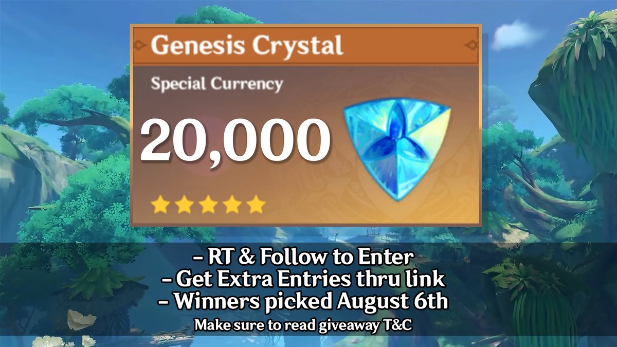 🚨THIS IS IT.. THE BIG ONE! 🚨

✨20,000 Primogems.. 3 Winners 

⭐️RT &amp; Follow!

Enter Here ➡️ givelab.com/20k

 #genshin #genshintwt #klee #八重神子 #原神 #yoimiya #heizou #genshinimpact #genshinleaks #kazuha #sumeru