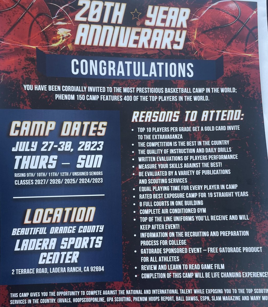 I am very grateful and honored to say that I have received a Invitation to the PHENOM NATIONAL CAMP. @CTXKnightsBball <a href="/rockhoops/">Round Rock Mens Basketball</a> <a href="/PhenomAmerica/">Phenom America</a>