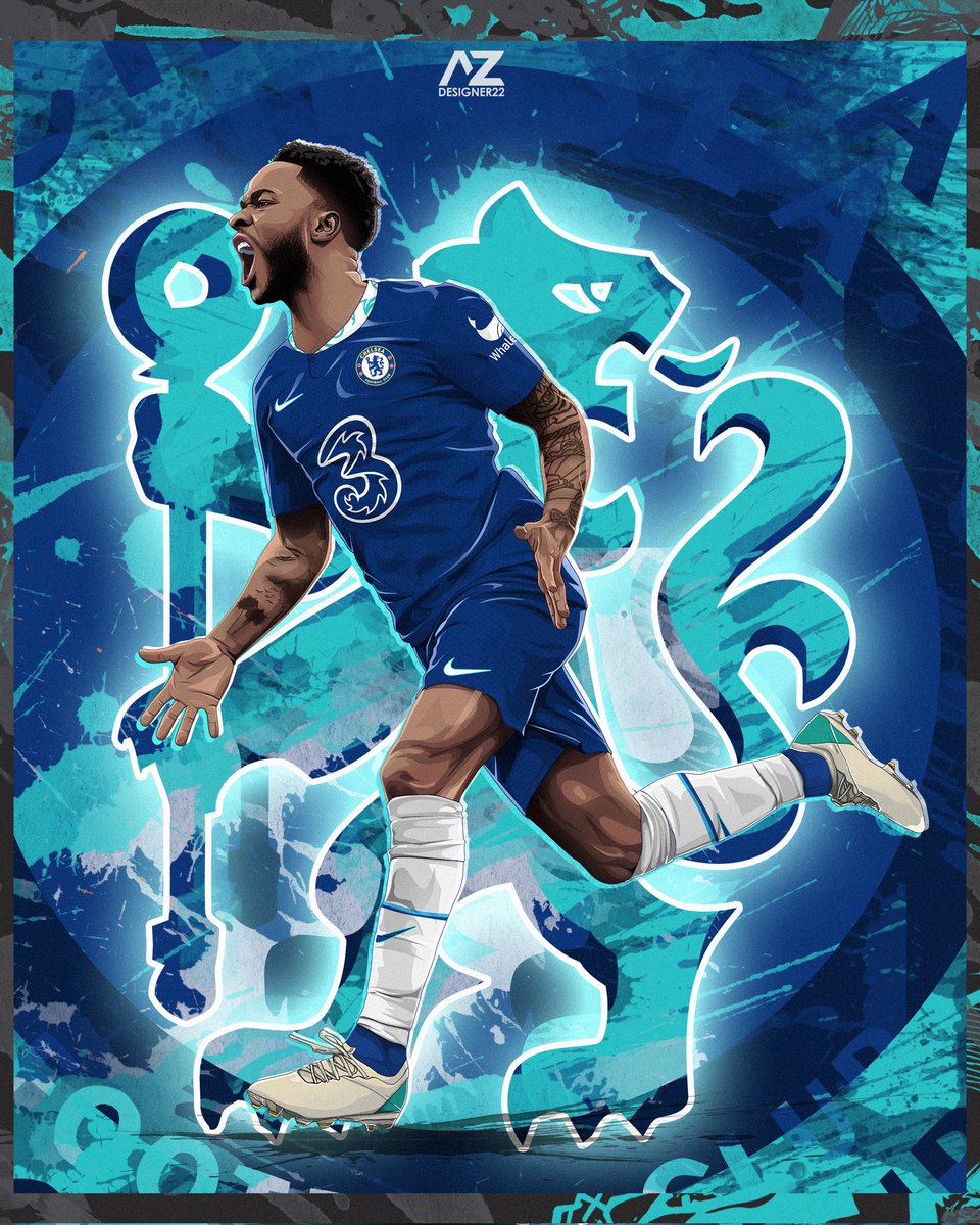 Az_Designer22's tweet image. Welcome to Chelsea @sterling7 🔥🔵🔥 
#CFC #Sterling