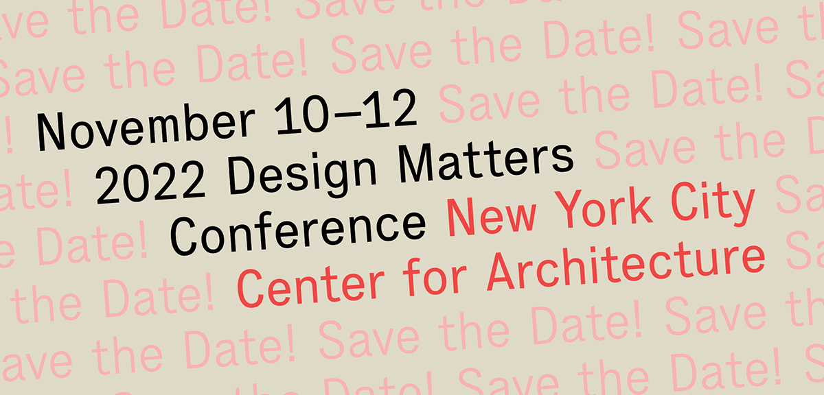 If you believe public support for design and deeper engagement with architectural ideas is essential for strengthening communities and unlocking new possibilities, we encourage you to come be part of this year’s Design Matters Conference, Nov. 10-12 in NYC
aaonetwork.org/events/2022-de…