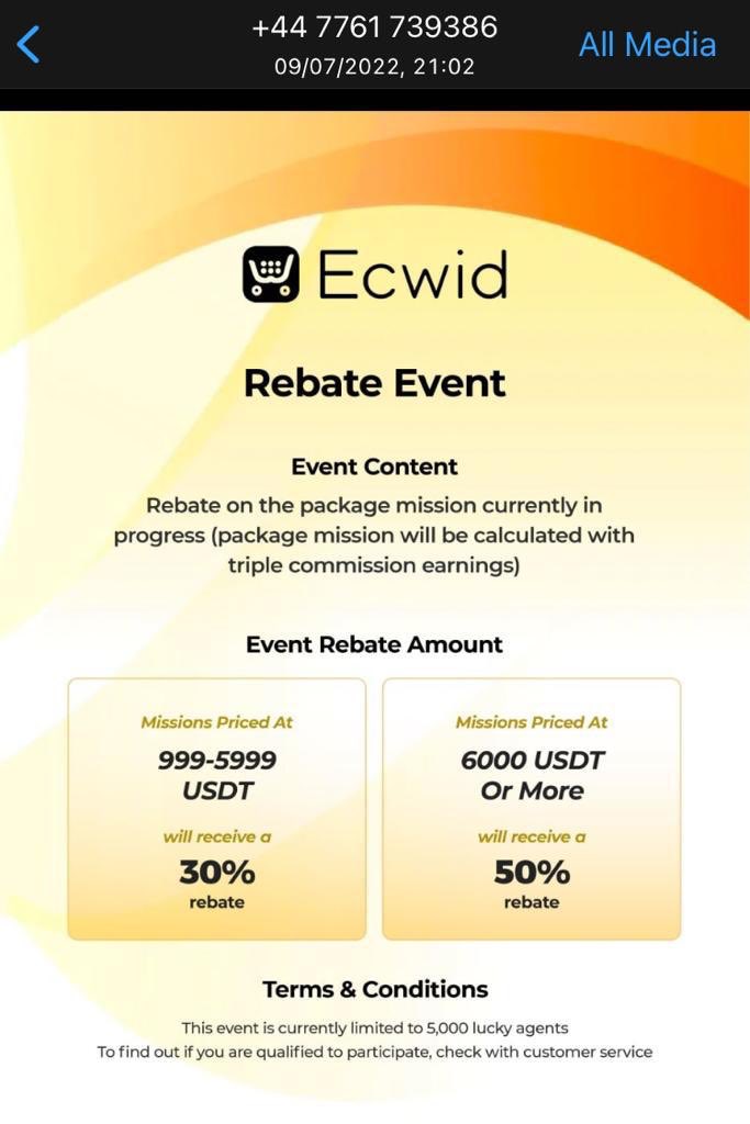 Eve_stop_scam's tweet photo. @ecwid numerous attempt to get your attention for scammers using ECWID name to steal money. But all in vain. No action till date. So called “Recruiter” continue to scam with ECWID commission events. Reported 3 website used by scammers but no action by ECWID. https://t.co/uhLpYhCreJ