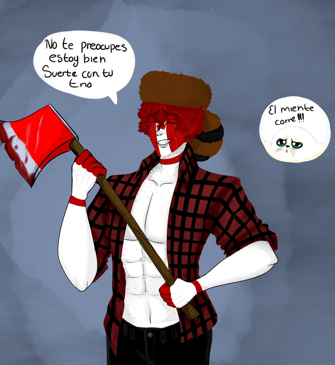 NalgaSovietica's tweet photo. yo también quise hacer mi versión xd mi Canadá es un poco celoso jsjsj 
#CountryHumans #Countryhumanscanada https://t.co/edCipkl3xC
