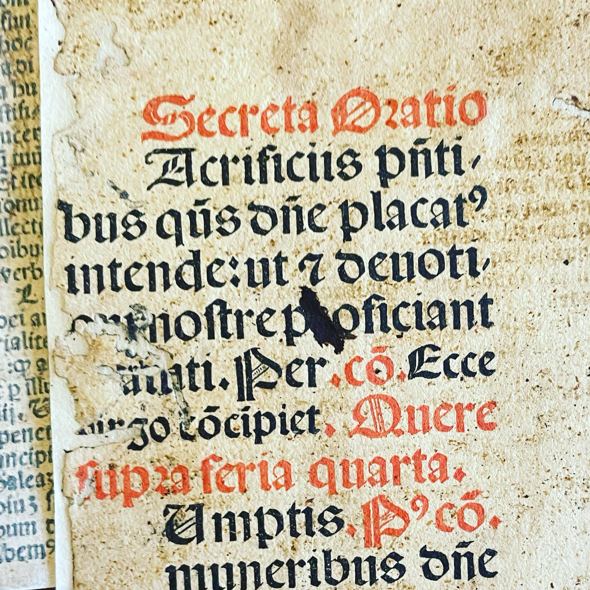 Simona_Inserra's tweet photo. Abbiamo incontrato numerosi frammenti all’interno di legature e alcuni incunaboli sconosciuti! #montecassino #incunaboli #fragmenta https://t.co/M3m8xuyJ6I