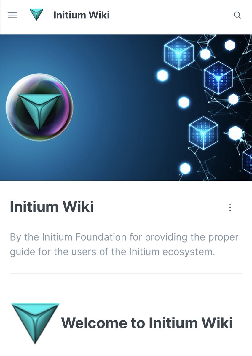 Initium Wiki for the Initium community 
#initium #rustlang #rust #blockchain #cryptocurrency #bitcoin
