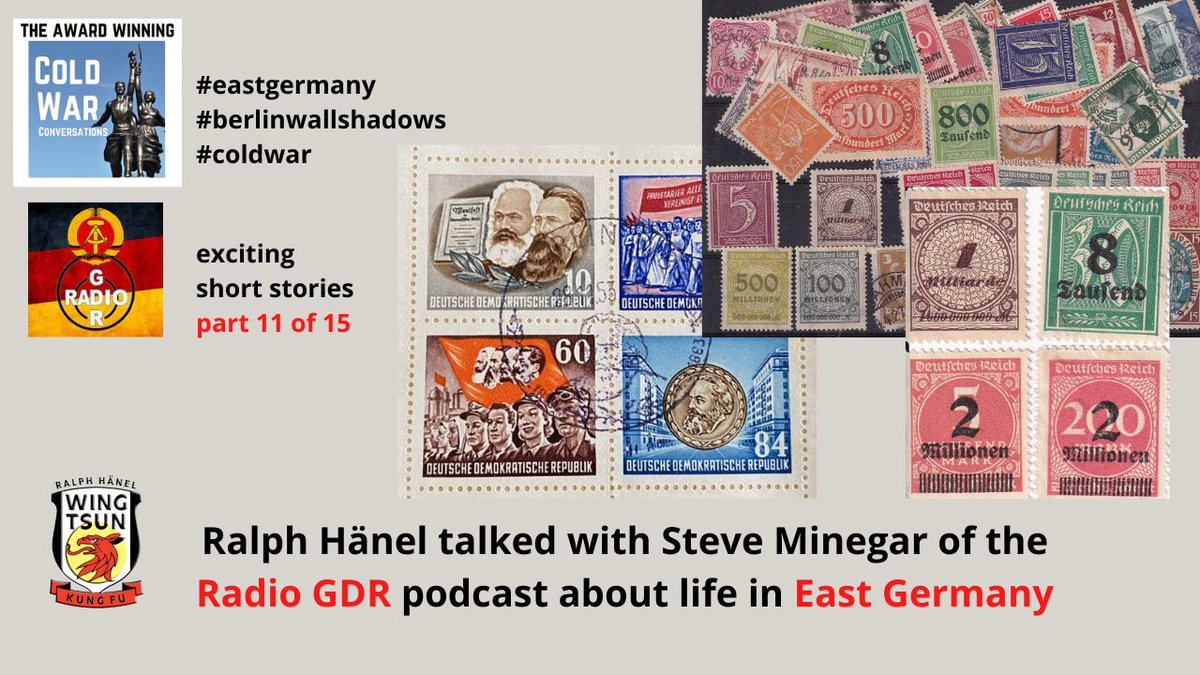 KungFuCoach's tweet photo. Cold War Short Stories - part 11 of 15
"Stamps, a airport arrest and a hidden passport"
Read all: https://t.co/cZfIoFeV0L
with @ColdWarPod @GdrRadio @tfyhpodcast
#eastgermany #berlinwall #coldwar #podcast #berlinwallshadows #gdr #coldwarconversations #storyteller #stamps https://t.co/6ODn5CfhqP