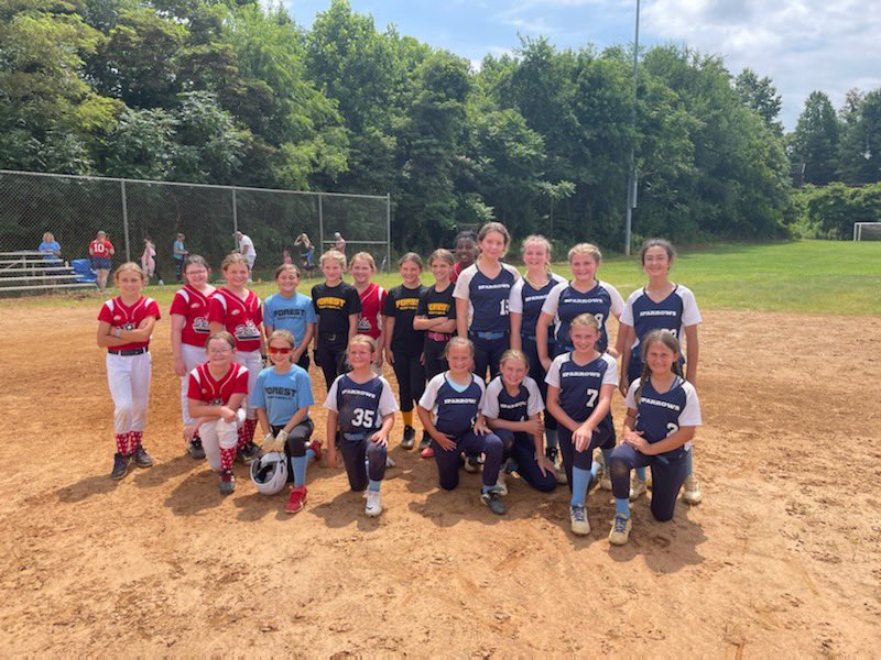 VASparrowsFP's tweet photo. Had a great day on the Diamond today! Happy to help the local softball community and get better as a team. Good luck #Bedford #Virginia 10u All stars on your #littleleague state tournament! https://t.co/iHof6hVZ1r