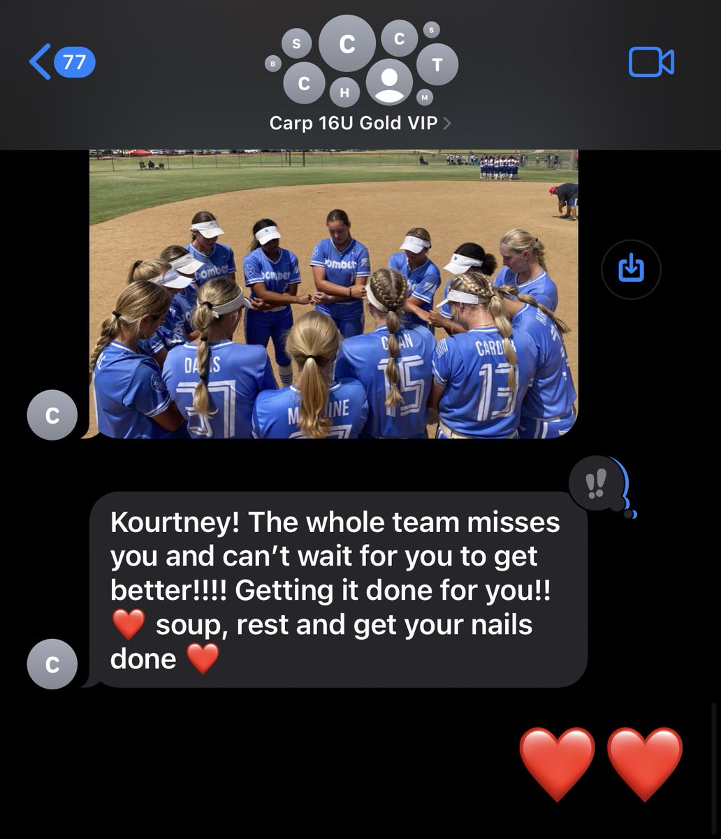 Why do you play the game? Because of the unconditional love and support that I have gained from my amazing teammates and coaches. I wasn’t able to play in Dallas with my team because I became really sick but my team is kicking butt!! I’m beyond proud of them go win it all❤️