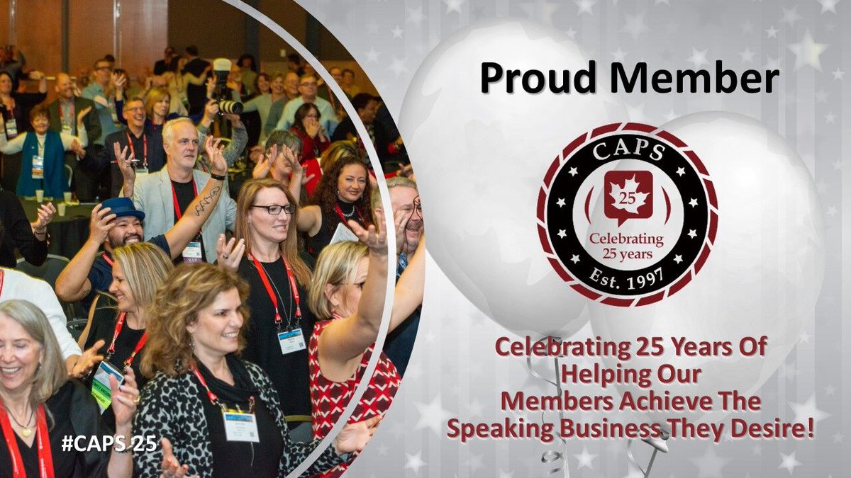 hammondgroupbiz's tweet photo. I'm proud to belong to the Canadian Association of Professional Speakers #CAPS, and we're turning 25! CAPS has propelled my speaking business forward in amazing ways. If you want to know more about CAPS, contact me or visit https://t.co/xPeW9Yc766. #CAPS25 #ProfessionalSpeaker https://t.co/FThIitqqff