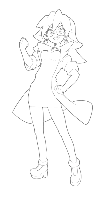 りはびりでトロン様描いた。
線画もついでに。 