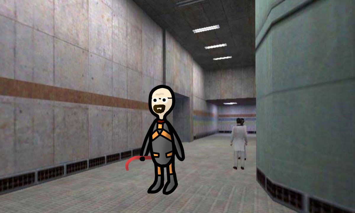 PBValve's tweet image. "Jesse I accidentally got hired at Black Mesa"