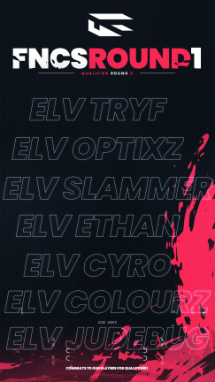 TheElusiveGGS's tweet image. Congratulations To Our Players For Qualifying For Round 2 Of FNCS Qualifer #1! Good Luck In The Next Round!