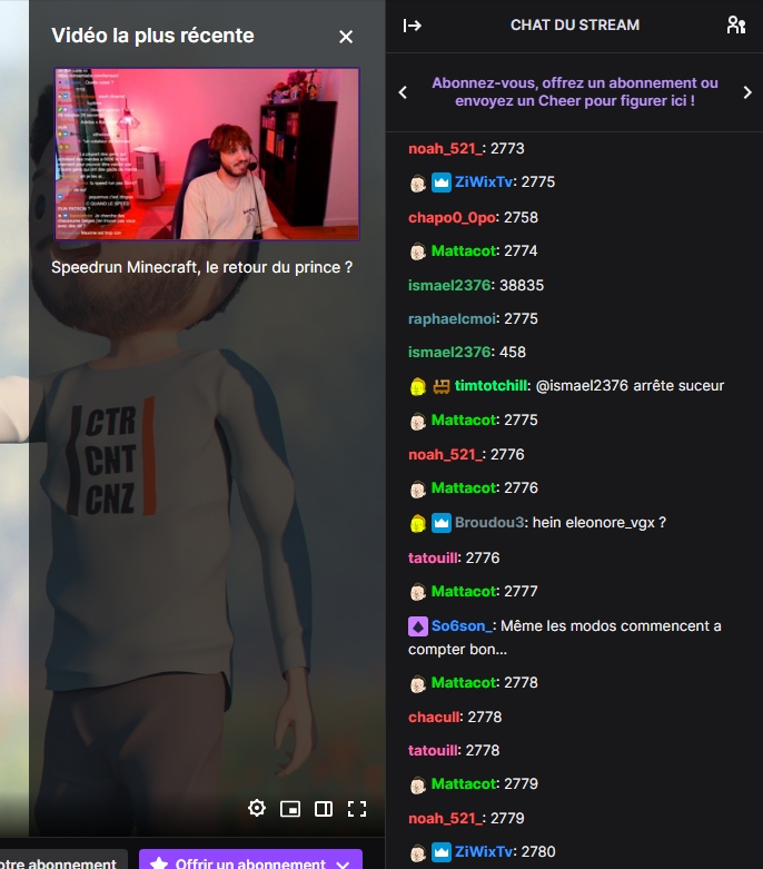 terracid's tweet image. ils ont commencé à compter à partir de 1 pendant mon live, je suis plus en live depuis tout à l'heure ils continuent (ils en sont à 2780)