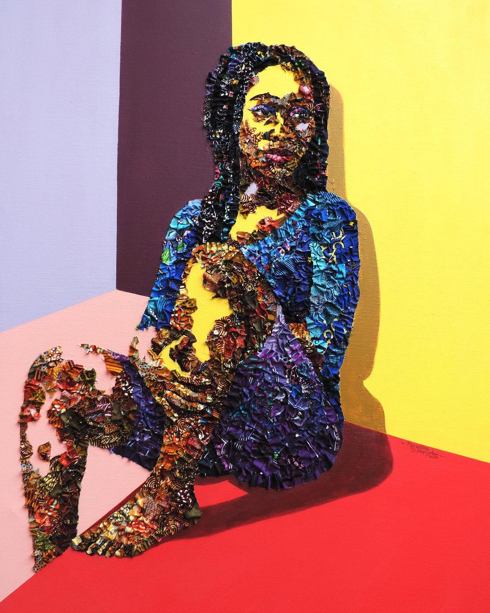 modernblackart's tweet photo. Here and Now II,
4 X 3 feet, fabrics and acrylic on canvas, 2019

Artist: Marcellina Oseghale Akpojotor @MarcellinaOA 

#Curatedbyanna https://t.co/uPHSZbwSlT