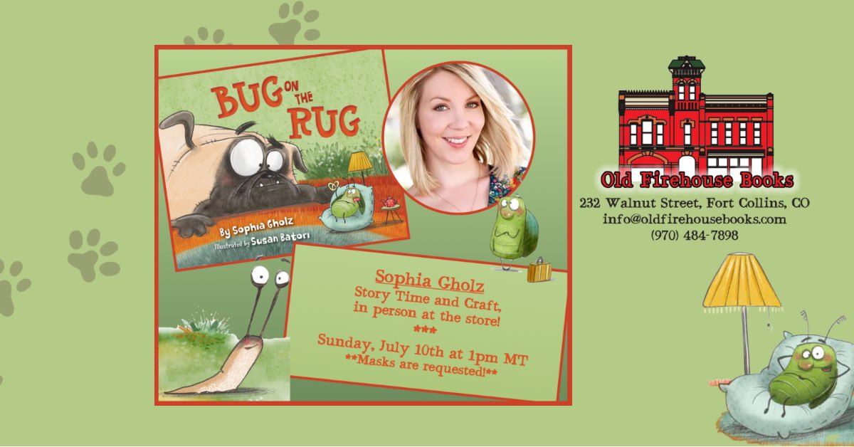 Hey, Colorado: I’d love to hang out! Join me tomorrow in #FortCollins at @OFirehouseBooks from 1-2pm (MT) for a story time + book signing + crafts. Let’s have fun!