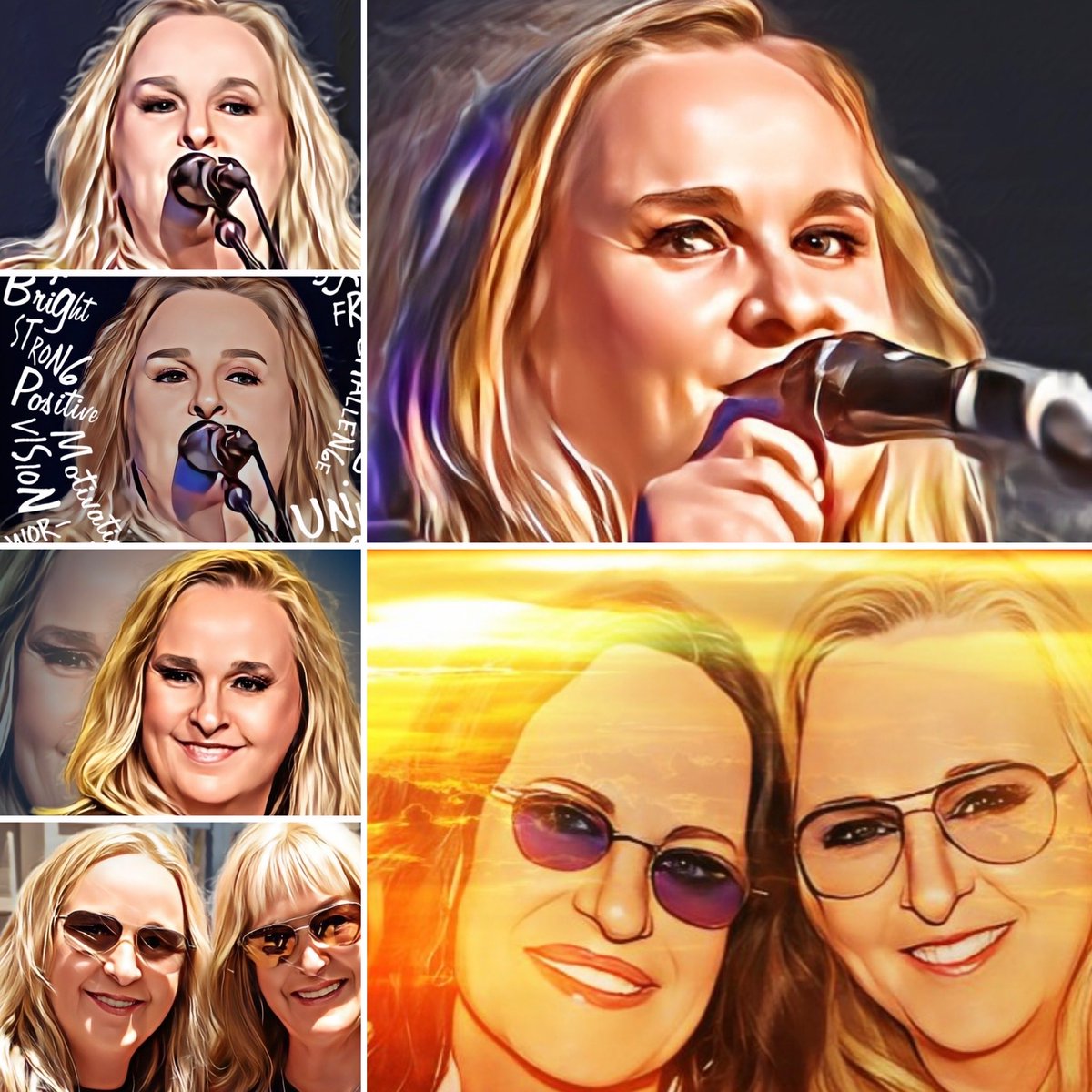 The #ManySmiles of ⁦@metheridge⁩ 😊😊😊 (and 1 of #LindaWallem 🥰) oh & 1 of me too !! 😜😛😎