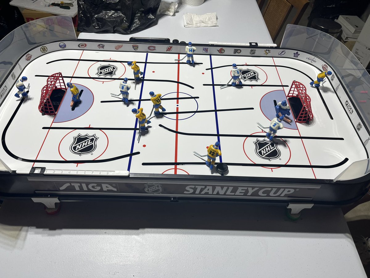 USTableHockey's tweet photo. A little basement practice on a new game ahead of the Chicago Stiga Open on July 23. https://t.co/f0vFTPYoTu