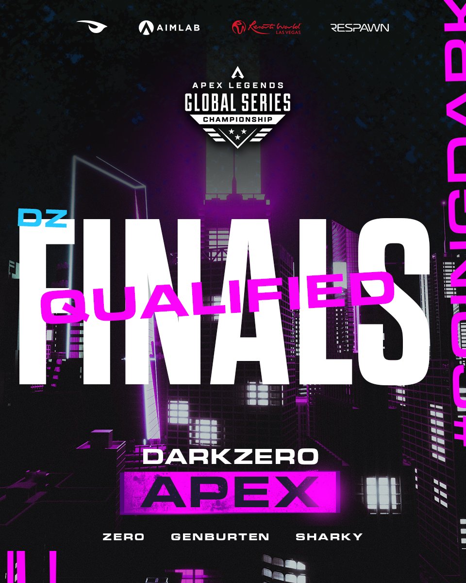 #DZAPEX are #ALGS Championship FINALS BOUND!

🇦🇺 <a href="/Zer0OCE/">Liquid Alienware Zer0</a> 
🇦🇺 <a href="/Genburten/">CRT Genburten</a> 
🇦🇺 <a href="/Sharky3415/">S8UL Sharky</a> 

We take 6th in Winners and will start tomorrow's finals with 5pts. 

#GoingDark 🌌