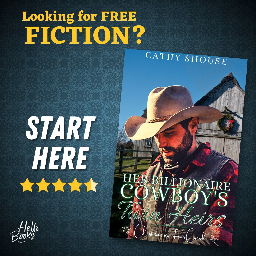 cathyshouse's tweet photo. Need #romancereads for the weekend? Check out “Her Billionaire Cowboy’s Twin Heirs.” Now #free for a short time. #HelloBooks #inspirational #romancenovels #2HourRead https://t.co/Y4UAvnskdP https://t.co/iMRkaPmiks