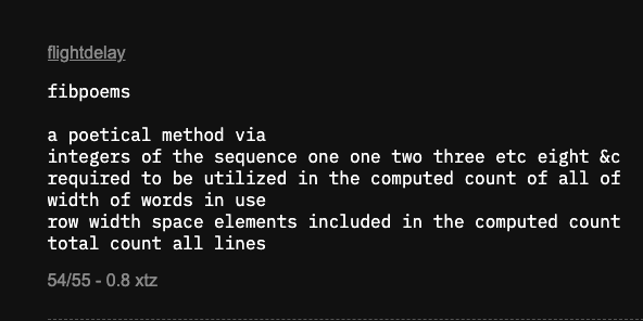 flightdelayxyz's tweet photo. including an attempt at defining the poetical form in the form of a poem in the form

https://t.co/yYD31i1TGi https://t.co/09SA2jBYxx
