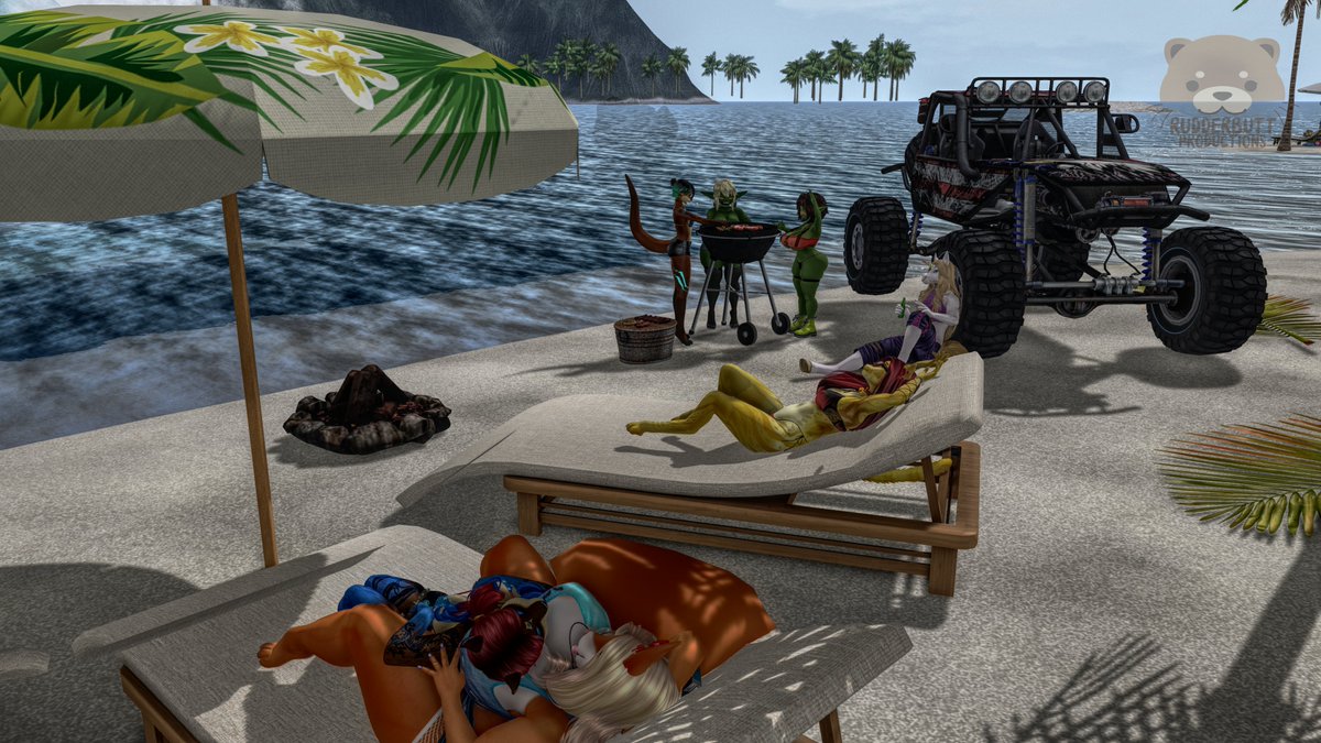 RudderButtprod's tweet photo. Enjoy a bit of summer over at Maoli Waves &amp; Ramps Mainstore.
come visit🚕https://t.co/KC7yelZIp7
📸 @RaignerOcelot &amp; @PrushNugget post work. 

#SecondLife #furry #summer2022 #rudderbutt https://t.co/rGKyVNyTcL