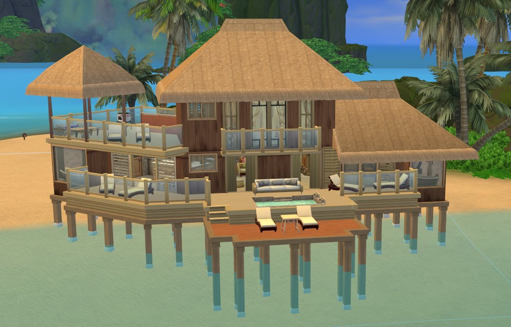 This tweet was an inspiration for a paradise home in Sulani #TheSims4 #ShowUsYourBuilds #LosSims4