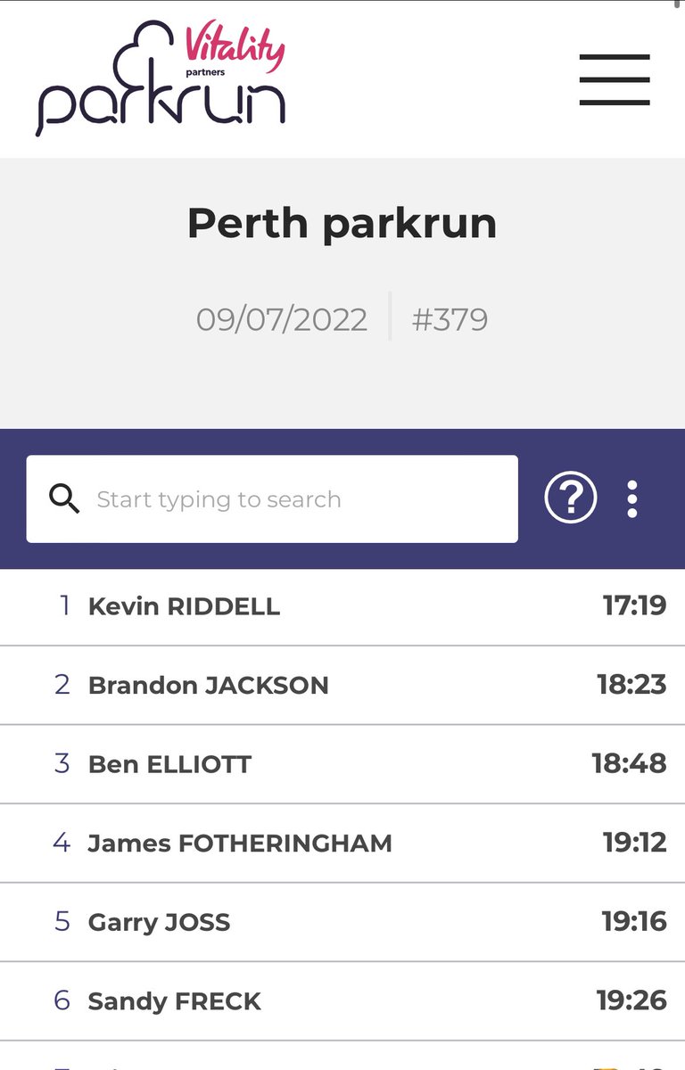 Letter number 15 of the alphabet challenge is P for Perth! #parkrun #loveparkrun #parkruntourism