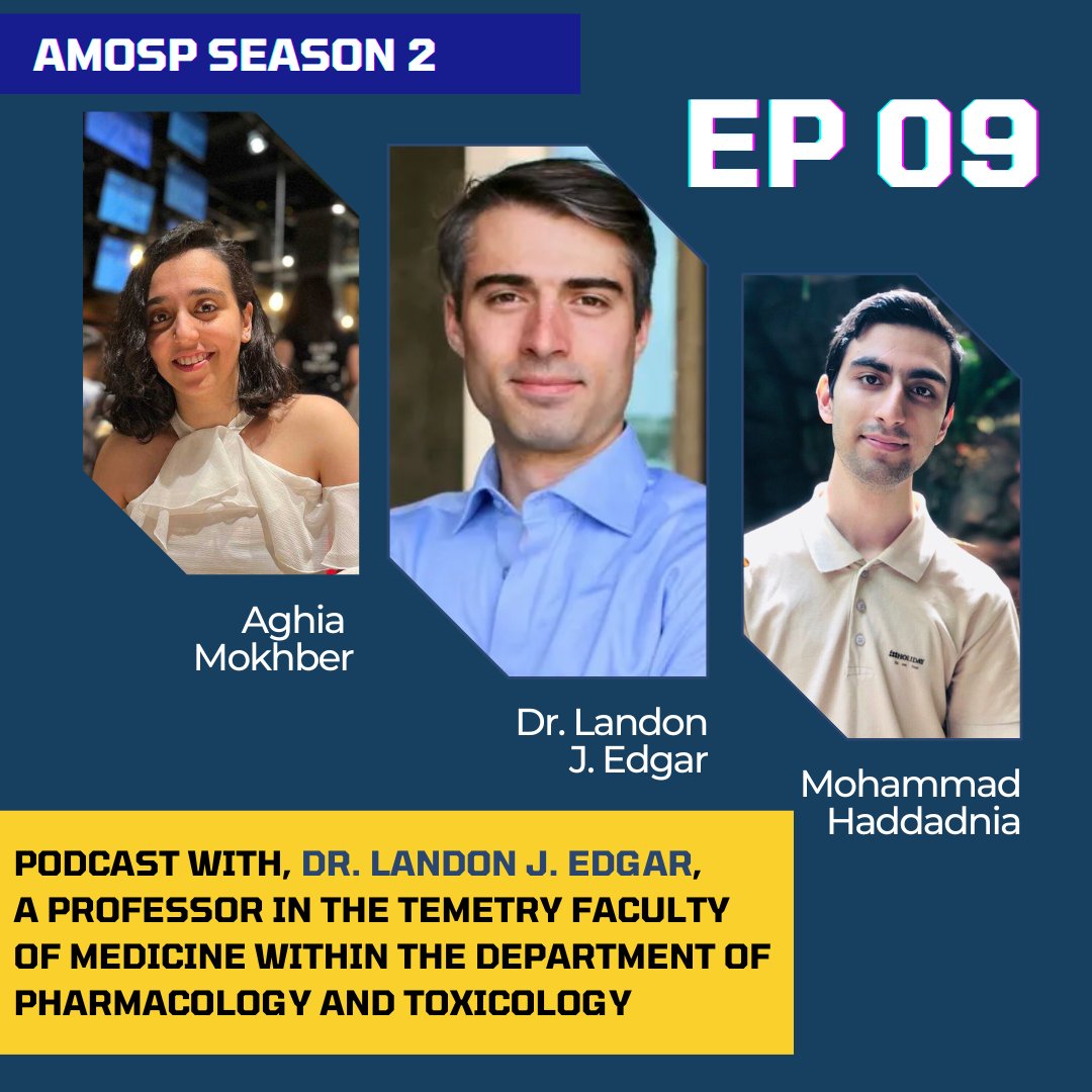 AmospUoft's tweet photo. To kickstart our second season, we're with Dr. Landon J. Edgar and his quest to identify the function of carbs in health! Assistant Professor in the Dept. of Pharmacology &amp; Toxicology at UofT. Listen to our conversation here:
Youtube: https://t.co/522JvdJph8 https://t.co/OKCfelE77C