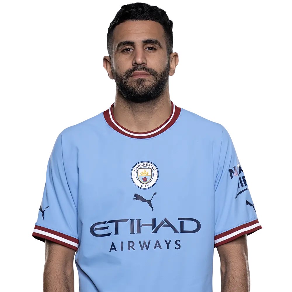 la_vagueverte's tweet photo. Les concurrents de Riyad Mahrez au poste d’ailier droit depuis son arrivée en 2018 : 

2020 : Leroy Sané s’engage avec le Bayern. 

2022 : Ferran Torres s’engage avec le FC Barcelone. 

2022 : Gabriel Jesus s’engage avec Arsenal. 

2022 : Raheem Sterling s’engage avec Chelsea. https://t.co/lnF9dhJIgt