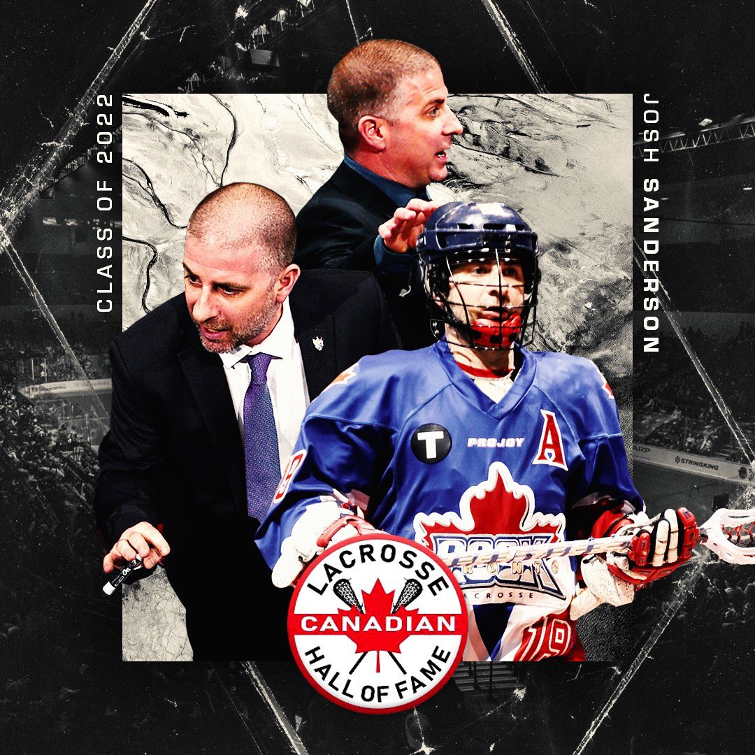 A huge congratulations to offensive coordinator Josh Sanderson on his selection to the Canadian Lacrosse Hall of Fame Class of 2022. Congrats, Shooter!