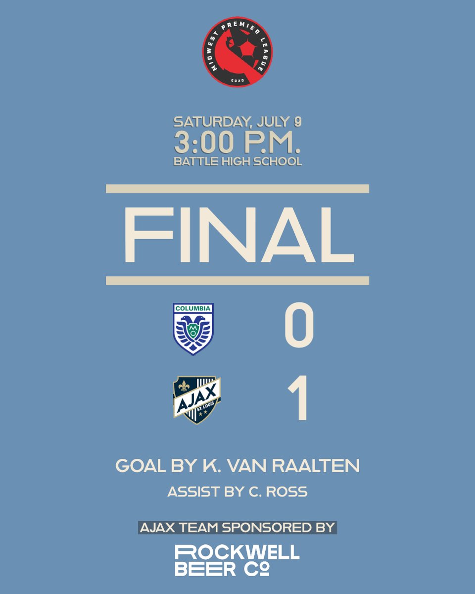 AjaxStLouis's tweet photo. And the I-70 Cup trophy stays with Ajax St. Louis!!!  🏆 #ajaxstlmensmwplteam https://t.co/HLpjUwoAwD
