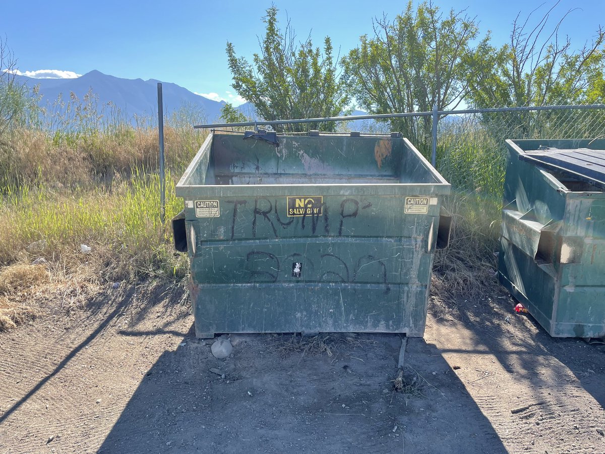 Today at the dump, I found where Trump and his 2020 election fraud claims should stay. Didn’t Trump hold a rally at a dump? #Trump2020