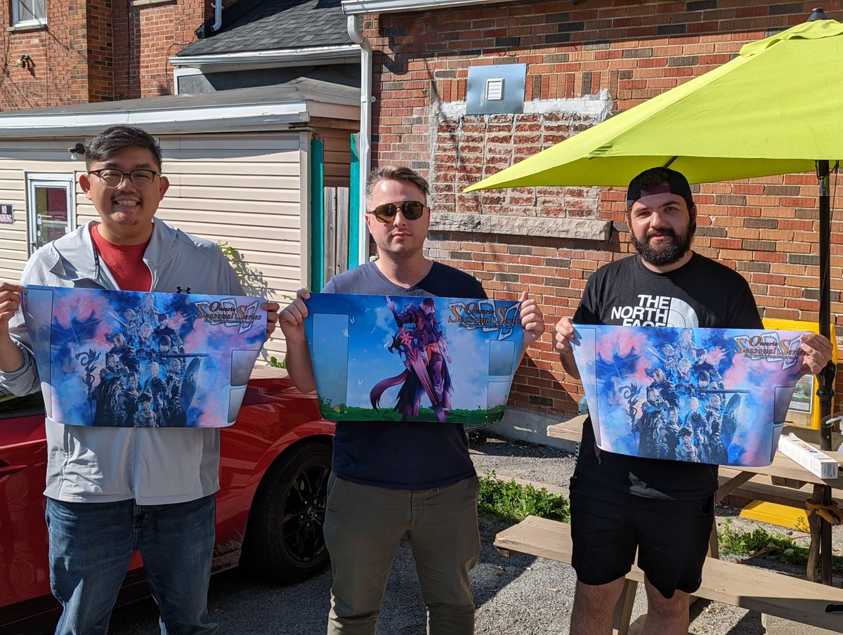 KtwnFFTCG's tweet photo. During and after the OSS summer tournament in kingston at Action Packed Comics 
#OSSFFTCG 
#FFTCG 
#TCG 
#Tournament 
#Prizes 
#FinalFantasy 
#Kingston 
#Ontario 
#Canada 
#ActionPackedComics https://t.co/qPOQcyudq5