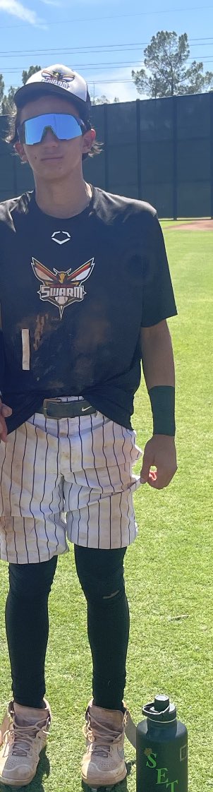FiveToolAZ's tweet photo. F: @swarmredelite 2024 9, Three Gear Dirtbags 1 
PoG: @liurod1jr 2-4, 2 3B, 3 RBI 
Notable: Cruise Roberts 3-4, 2B, RBI, 2 SB https://t.co/Nit8Yps3xe
