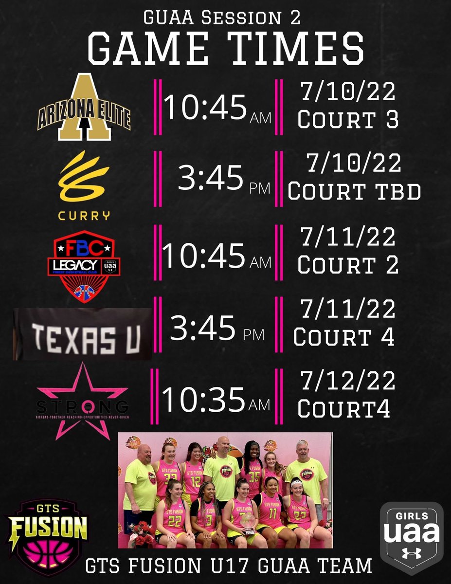Coach Costigan (@coachcostigan) on Twitter photo The @GTSFusionU17UAA look to keep the momentum following our <a href="/TFNsRun4Roses/">TFN's Run 4 Roses</a> Platinum Championship in the <a href="/UnderArmour/">Under Armour</a> #GUAA Session 2 at Sports Plus in Cincinnati, OH tomorrow! First game tips at 1045AM on Court 3. #getfused The @GTSFusionU17UAA look to keep the momentum following our <a href="/TFNsRun4Roses/">TFN's Run 4 Roses</a> Platinum Championship in the <a href="/UnderArmour/">Under Armour</a> #GUAA Session 2 at Sports Plus in Cincinnati, OH tomorrow! First game tips at 1045AM on Court 3. #getfused