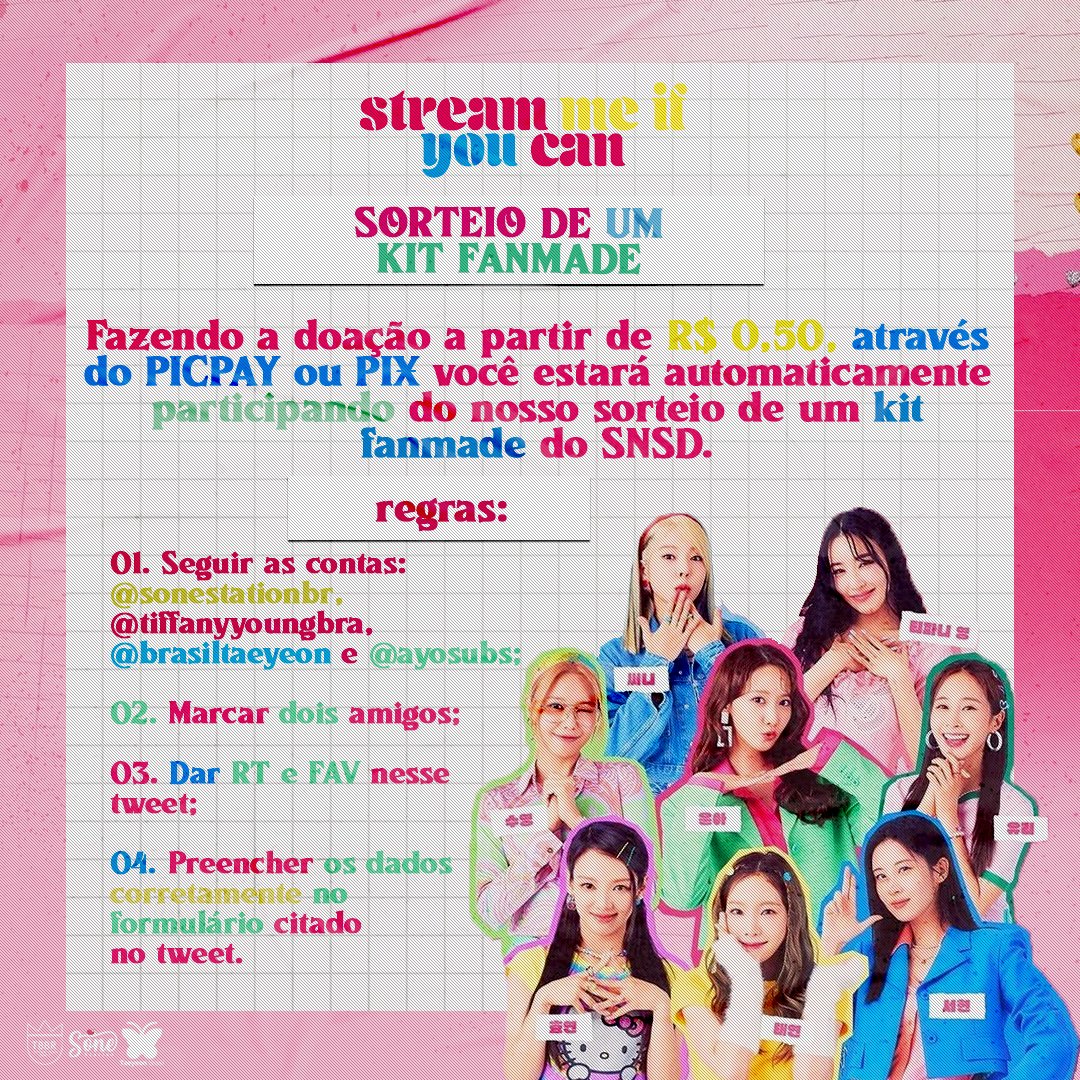 ayosubs's tweet photo. STREAM ME IF YOU CAN! O projeto das fanbases para o 15° aniversário do Girls' Generation está no ar e contamos com vocês para fazer isso acontecer!

Leia com atenção os banners abaixo para melhor entendimento!

ÁLBUM: https://t.co/bL7QtMe7XJ
KIT: https://t.co/NuQUjzRmLp https://t.co/k5ot7FY2Do