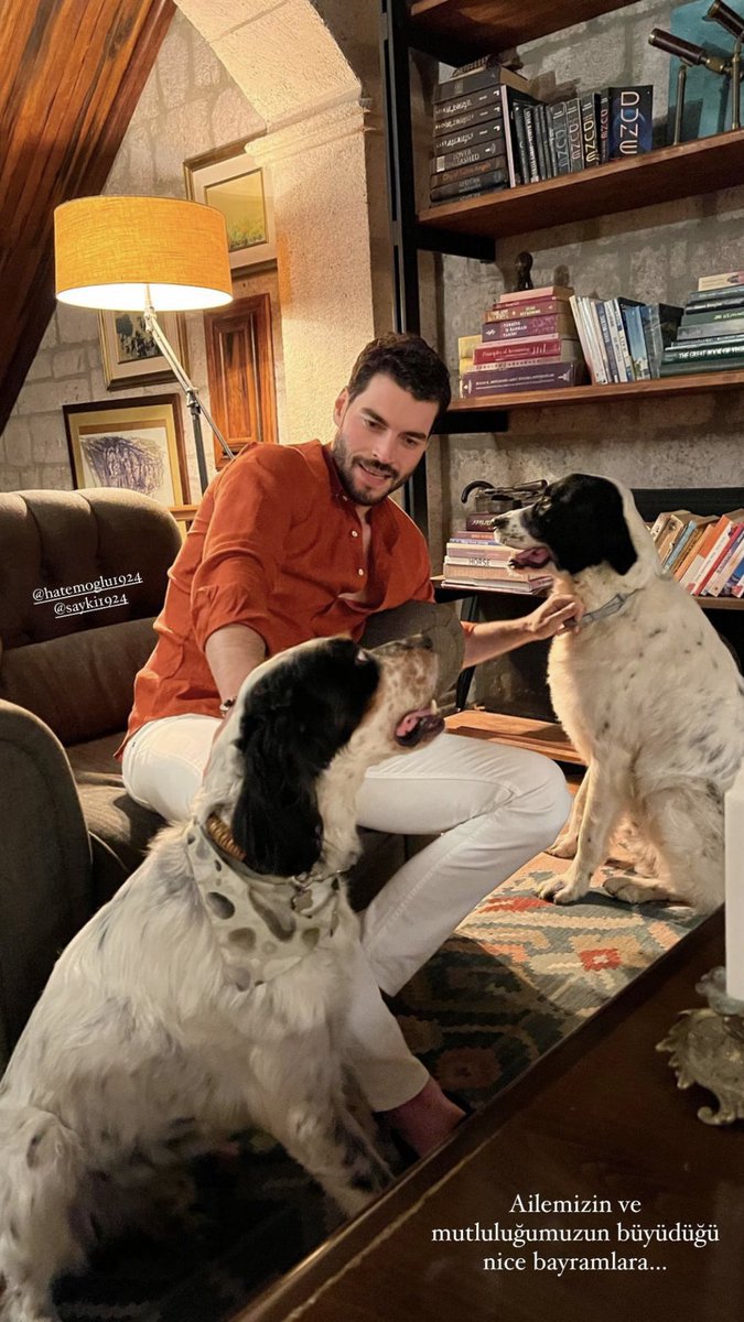 AkinNorth's tweet photo. From Akin’s IG story. #AkınAkınözü new addition to his family!!! https://t.co/VBLyVckyDe