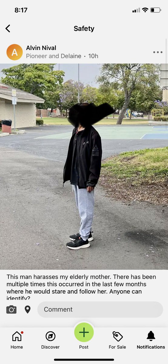 melanaries's tweet photo. @Nextdoor .@Nextdoor it’s not just frustration, it’s concern. This post was up for days and it took much effort to get someone to review and pull. Sure, the OP removed the pic and comments were closed but every minute the post was up was putting this man in harms way. Do better Nextdoor https://t.co/0GgTwxjeJM
