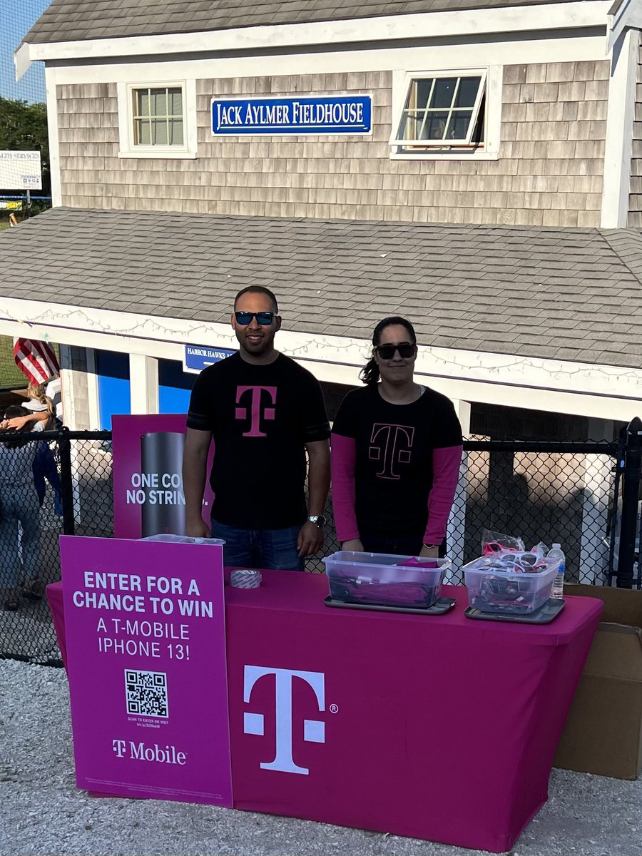 Come see the <a href="/TMobile/">T-Mobile</a> #Hyannis team tonight at the #HarborHawks <a href="/OfficialCCBL/">Cape League</a> join our season raffle for a FREE #iPhone13 <a href="/PlanteTanya/">Tanya Hangos</a> <a href="/RonSmitty15/">Ron Smith</a>