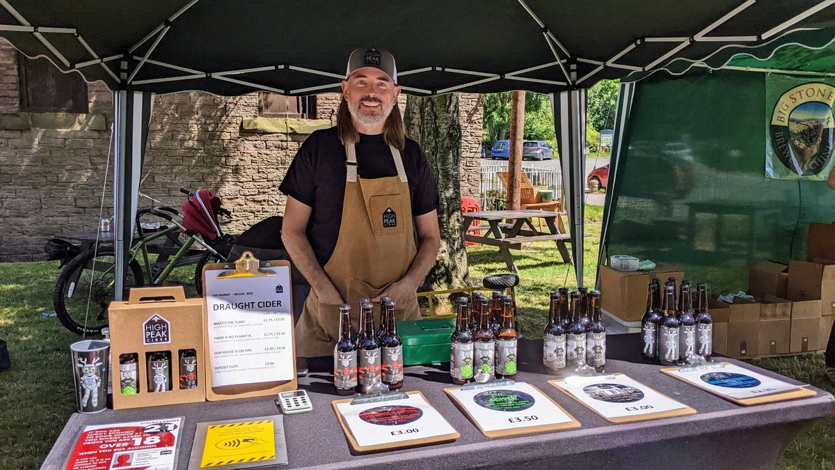 Transhipment_WB's tweet photo. On a blazing summer day, a bottle of locally produced loveliness from @highpeakcider hits the mark.
Available at our FAB market, and from @goytwines. 
The stall will also be back in the canal basin for the Beer festival on 16 July. https://t.co/o9YcZq5Yr1