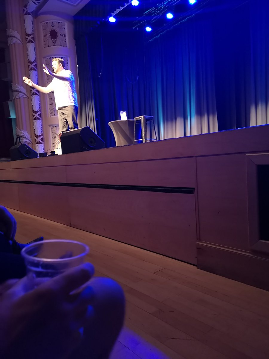 catherinetorry's tweet photo. Had an epic time...couldn't get any closer to the stage lol!! Thanks @FaddensFood for a lovely Christmas present!! https://t.co/AWFZdo7rQw