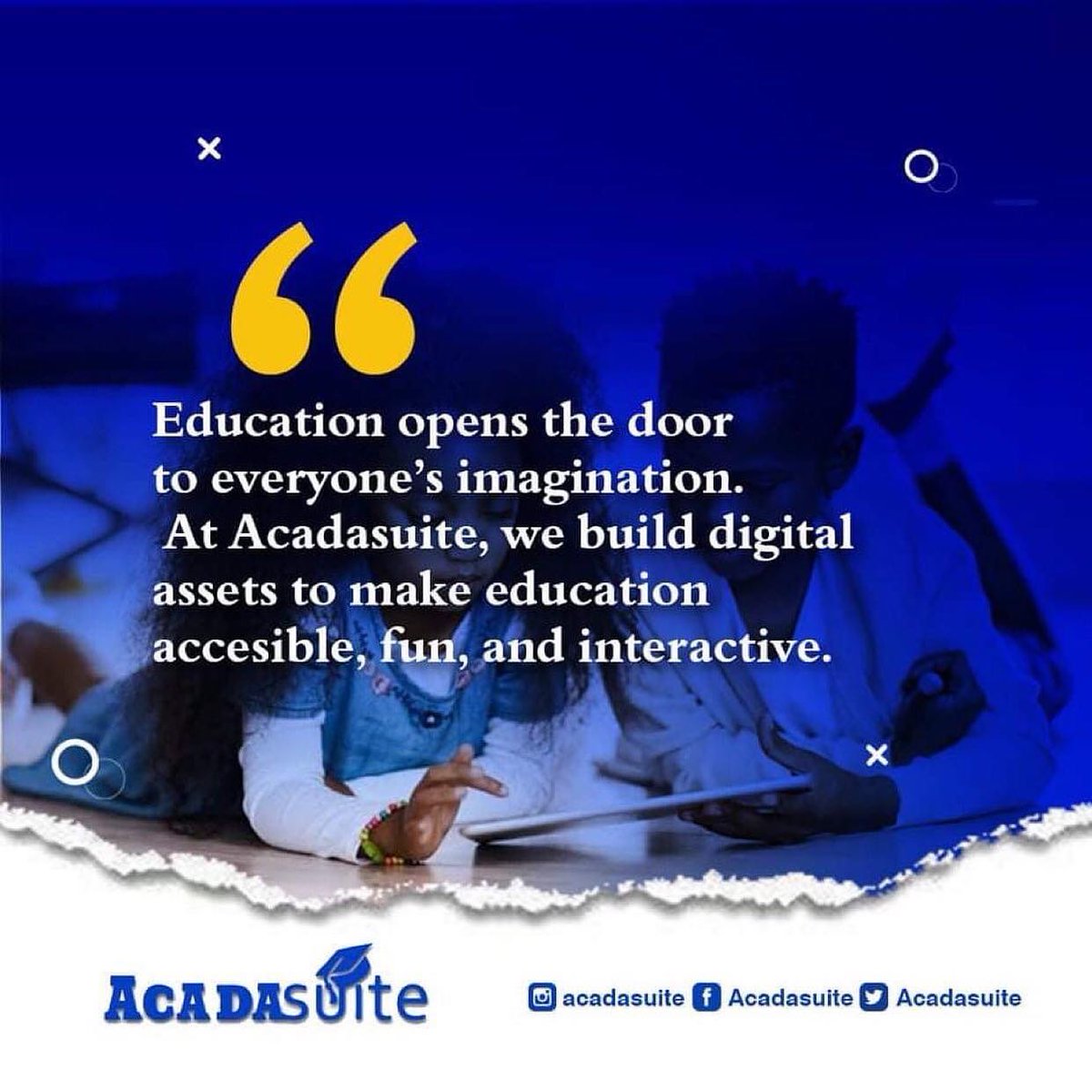 We have long prided ourselves in providing educational solutions to students in Africa. We keep our words!

#school #teacher