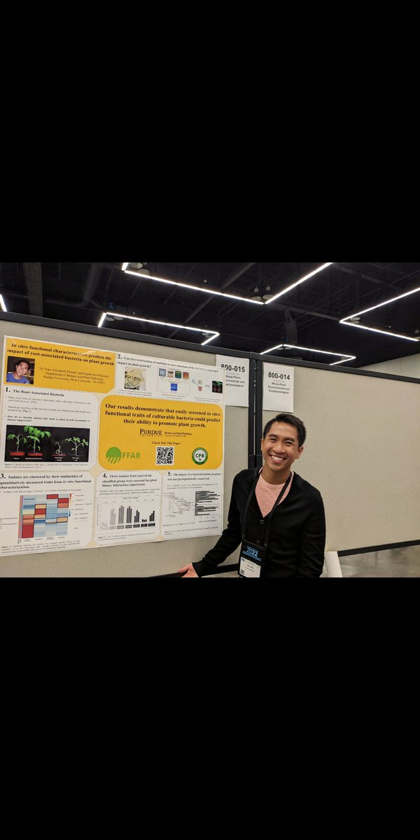 #PlantBiology2022 
Having such a good time at the conference. I hope I would be able to see you at the poster session. My posters are at 900-024 and 900-15.